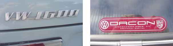 O motor de 1600 cm³ acabou por se tornar nome de uma família de médios da Volkswagen / Adesivo Dacon é símbolo uma renomada concessionária da VW que fez sucesso entre os anos 70 e 80